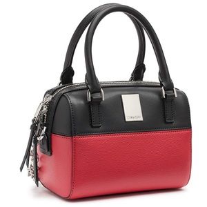 Calvin Klein: Saffiano Leather Logo Satchel